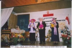 13th convention 30/31 September 2003. 1983-2003. Ladies entertained us from the stage.