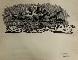 Mountain rainstorm, Khanaqin, Iraq, January 1943
From Polish soldier's magazine "Uwaga Nadchodzi"
Courtesy USHMM
